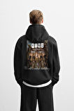 Kapuşonlu Rapido Y Sencıllo Baskılı Oversize Hoodie 