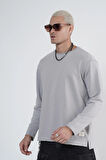 King Brich Pis Yaka Oversize Kalıp Erkek Sweatshirt