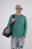 King Brich Pis Yaka Oversize Kalıp Erkek Sweatshirt
