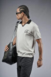 Polo Yaka Reglan Kol Regular Kalıp Triko Tişört