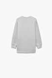 Koton Erkek Çocuk Pamuklu Uzun Kollu Bisiklet Yaka Oversize Basic Sweatshirt