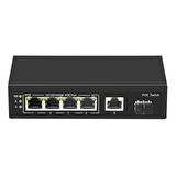 4 Port 10/100/1000 +1 Gigabit +1 Sfp Poe Switch