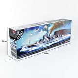 Academy 14105 1/350 Ölçek, Queen Elizabeth H.M.S.Warspite Savaş Gemisi, Plastik Model kiti