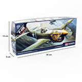 Academy 12468 1/72 Ölçek, P-40E Warhawk Savaş Uçağı, Plastik Model kiti