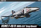 Academy 12315 1/48 Ölçek, USN F-4N VMFA-531 Gray Ghosts Savaş Uçağı, Plastik Model kiti