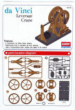 Academy 18175 Da Vinci Çıkrıklı Vinç, Plastik Model kiti