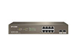 IP-COM G3310P-8-150W Managed,8GE Base-T +2GE Base-X SFP-Port, Cloud Managed PoE Switch