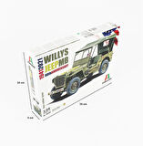 Italeri 3635S 1/24 Ölçek, Jeep Willys MB, Plastik Model kiti