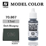 Vallejo 70867 18 ml. (164) Dark Bluegrey-Matt, Model Color Serisi Model Boyası