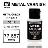 Vallejo 77657 32 ml. Gloss Metal Varnish, Metal Color Serisi Model Boyası