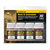 Vallejo 73194 4X35 ml. Rust & Corrosion, Model Boyası Pigment Seti