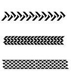 Vallejo ST-TX002 1/35 Tekerlek İzleri Desenli Esnek Boya Şablonu