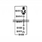 Badger 50-036 Airbrush Pistonu, Komple, (100,150,200 Serisi Tabancalar İçin)