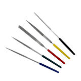 Vallejo T03004 Elmas Eğe Seti, 10 cm, 5 Adet