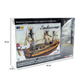 Occre 14005 1/54 Ölçek, Endeavour, 82 cm. Yelkenli İngiliz Keşif Gemisi, Ahşap Model Kiti
