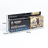 Vallejo 80253 8x8 ml. Shadow warriors, Wizkits Serisi Model Boyası Seti