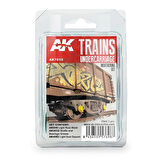 AK 7010 3x35 ml. Wagon Boji ve Tekerlek Eskitme Efekti, Enamel Model Boyası Seti