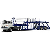 Fujimi 24TR-1 01201 1/24 Ölçek, Mitsubishi Fuso FV High-Cab Çekici ve Dorse Plastik Model Kiti