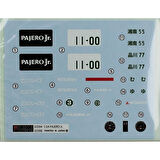 Fujimi ID-116 04672 1/24 Ölçek, Mitsubishi Pajero Jr ZR-II, (Cam Boyama Maskesi ile), Otomobil Plastik Model Kiti