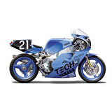 Fujimi BIKE9 14132 1/12 Ölçek, Yamaha YZF750 Tech21 Racing Team 1987 Suzuka 8-hours Endurance Race, Motorsiklet Plastik Model K