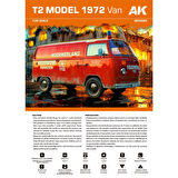 AK 35024 1/35 Ölçek, 1967 T2 VW VAN, Plastik Model Kiti