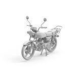 AK 35027 1/35 Ölçek, Honda CG125 Motorsiklet, Plastik Model Kiti