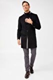 ERKEK SİYAH SLIM FIT / DAR KALIP STD KABAN