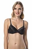 Desteksiz Pufidik Kaplı Micro Sütyen Siyah | Le Jardin 9600