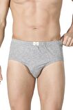  Erkek Süprem Slip Gri Melanj | Kompedan K0037