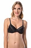Desteksiz Pufidik Kaplı Micro Sütyen Siyah | Le Jardin 9600