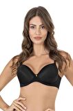 Balenli Felalty Soft Cup Mikro Desteksiz Sütyen | Siyah 9700