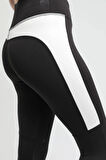 Kadın Ultra Slim Plates Tayt | Siyah 22024