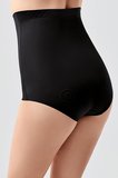 Kadın Lazer Kesim Yüksek Bel Slip Korse | Siyah 9208
