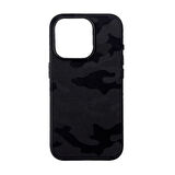 Iphone 15 Pro Fortis Kamuflaj Kılıf - Siyah