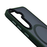 Samsung S24+ Plus Solis MagSafe Kılıf - Yeşil 