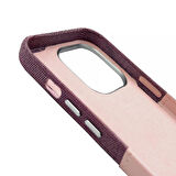Iphone 12 Pro Elega Deri Kılıf - Pembe