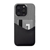 Iphone 14 Pro Max Elega Deri Kılıf - Siyah
