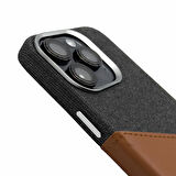 Iphone 15 Elega Deri Kılıf - Kahverengi