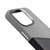 Iphone 15 Elega Deri Kılıf - Siyah