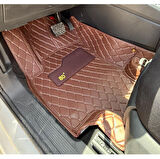 Volkswagen Caddy 2021-2025 Arası Aracına Özel 8d Tek Katmanlı Havuzlu Paspas Takımı (Koyu Kahverengi)