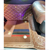 Bmw X5 2014-2018 Arası Aracına Özel 8d Çift Katmanlı Havuzlu Paspas Takımı(Kahverengi)