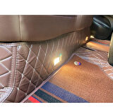 Bmw X5 2014-2018 Arası Aracına Özel 8d Çift Katmanlı Havuzlu Paspas Takımı(Kahverengi)