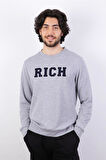 Rich Erkek Baskılı Sweatshirt