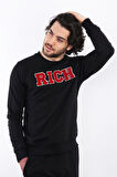 Rich Erkek Baskılı Sweatshirt