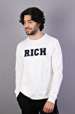 Rich Erkek Baskılı Sweatshirt