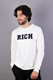 Rich Erkek Baskılı Sweatshirt