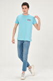 Erkek Yıkamalı Basic T-shirt Tişört %100 Pamuk Tişört