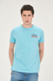 Erkek Yıkamalı Basic T-shirt Tişört %100 Pamuk Tişört