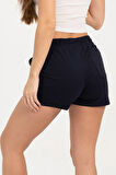 Kadın Lacivert Şort Mini Spor Şort