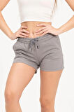 Kadın Taş Rengi Şort Mini Spor Şort